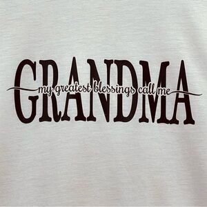 Women's NWOT Gildan My Greatest Blessings Grandma Tshirt XL